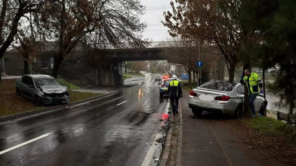 Șofer prins după accident în Timișoara