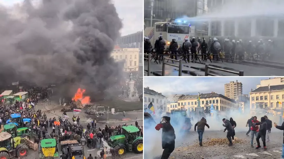 Proteste violente la Bruxelles: fermierii contestă PAC