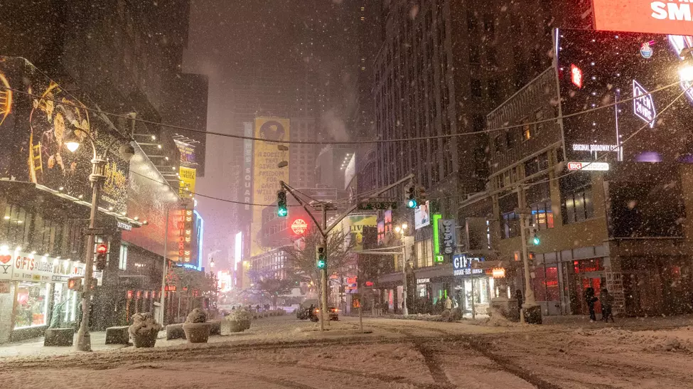 New York, blocat de furtuna de zăpadă din 2026
