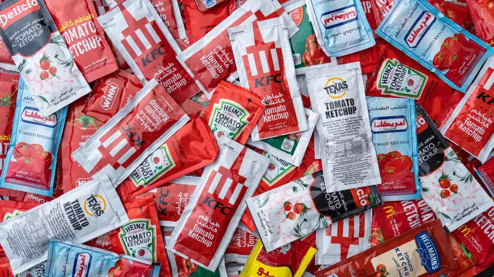 UE interzice pliculețele de ketchup și sticlele de șampon