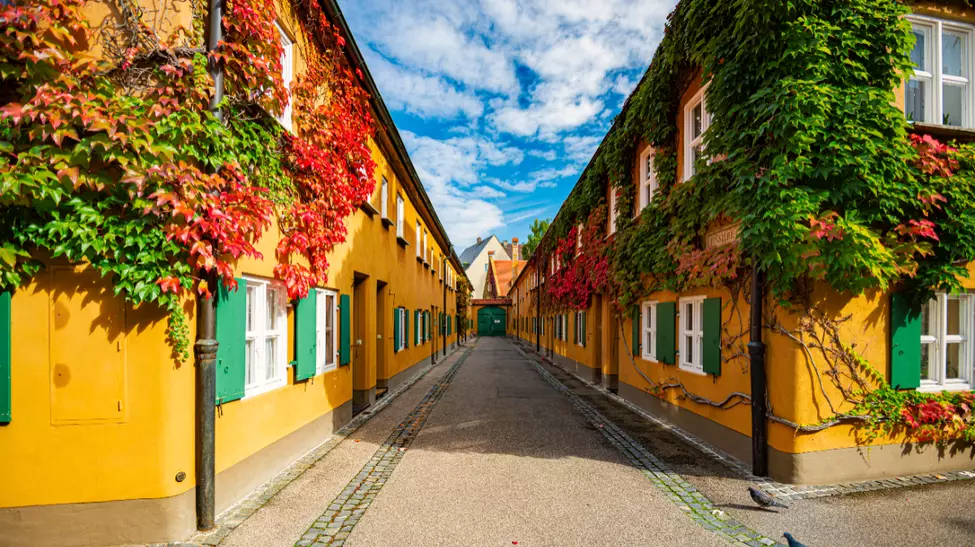 Fuggerei: chiria de 0,88 euro pe an în Augsburg