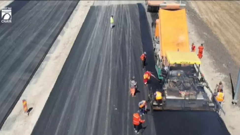 Imagini de pe șantierul Autostrăzii Moldovei A7